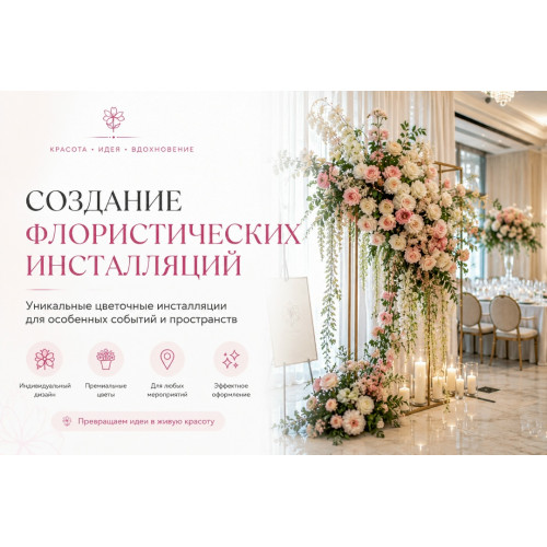 Создание флористических инсталляций