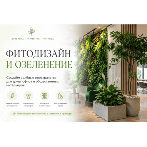 Фитодизайн и озеленение