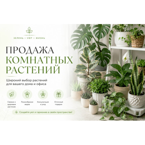 Продажа комнатных растений